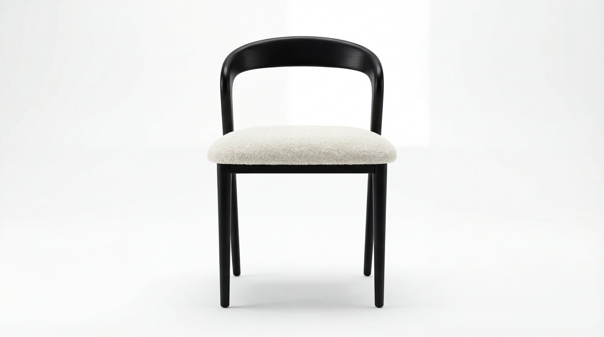 MARMO Dining Chair back view showing sculpted backrest detail by NOAH Furniture