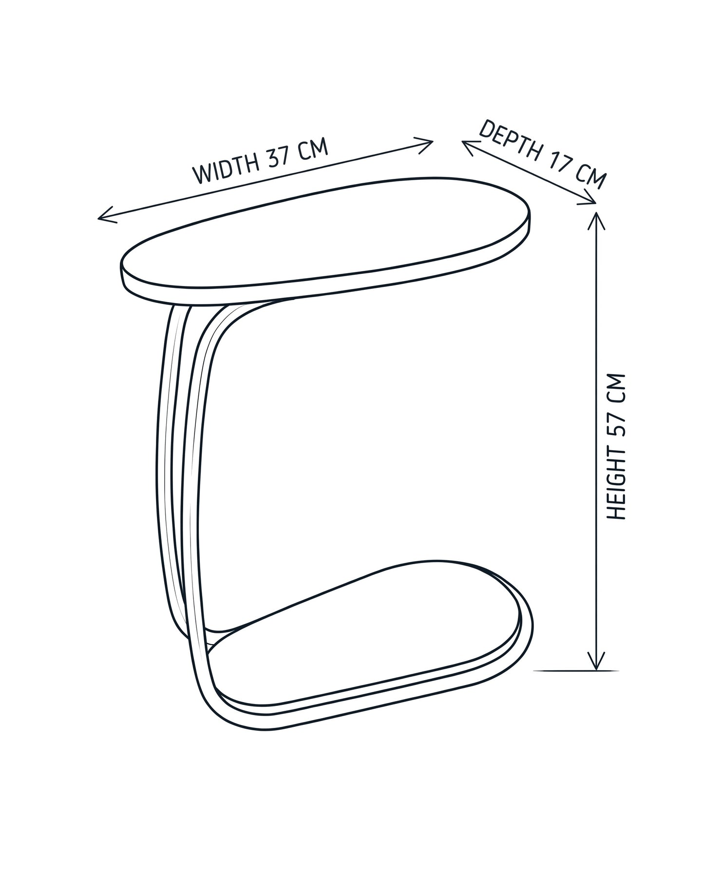 Curva 01 Side Table
