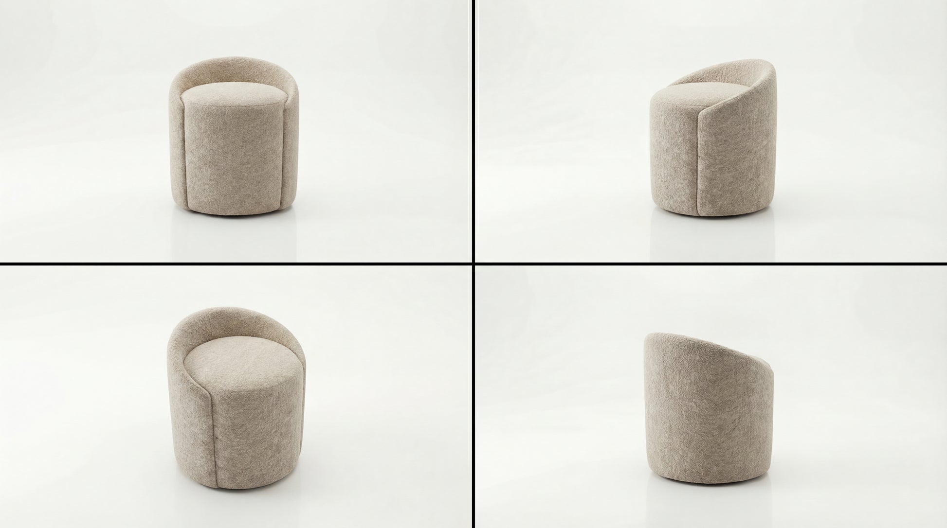 NOAH Furniture - COVE Pouf - angle view