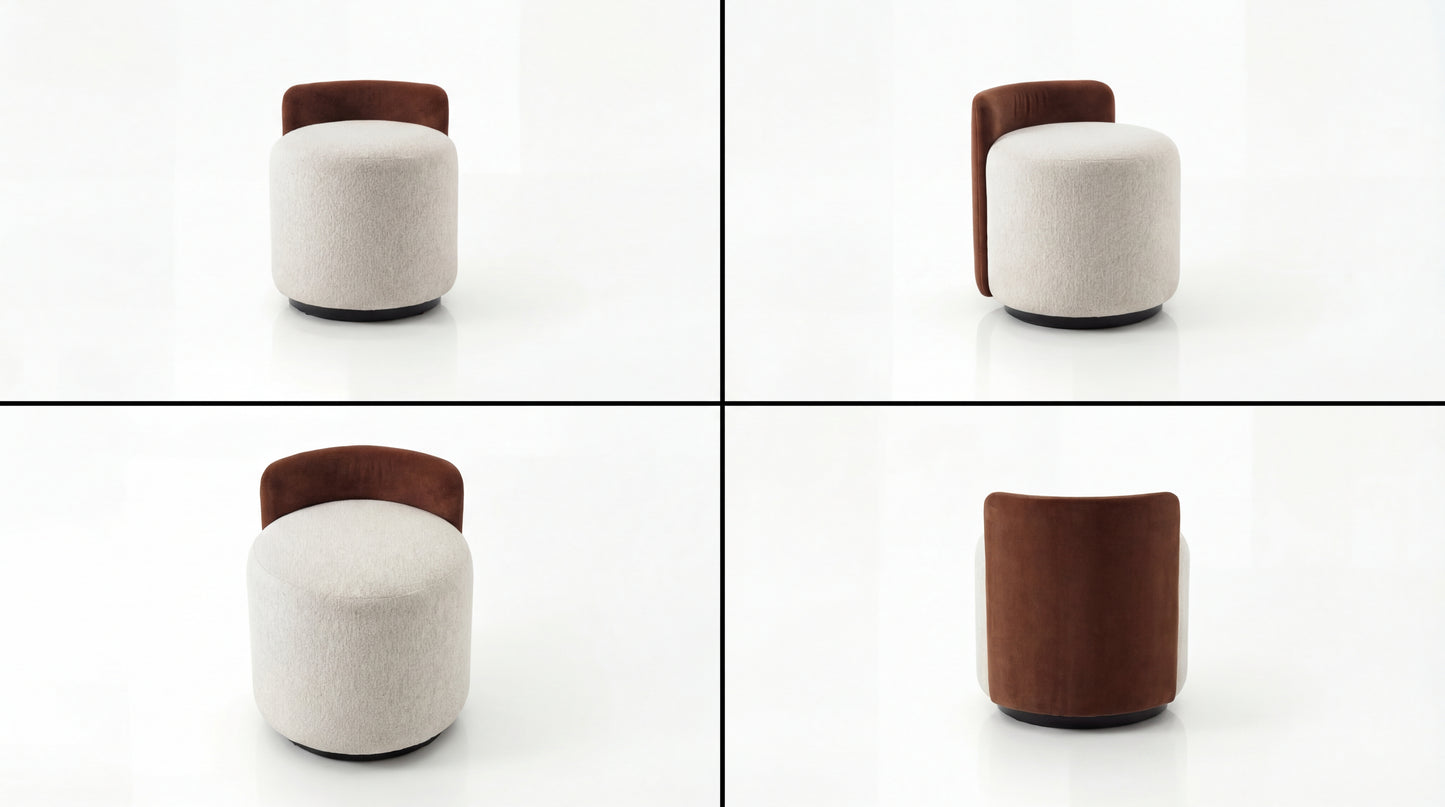 NOAH Furniture - MOKA Pouf - angle view