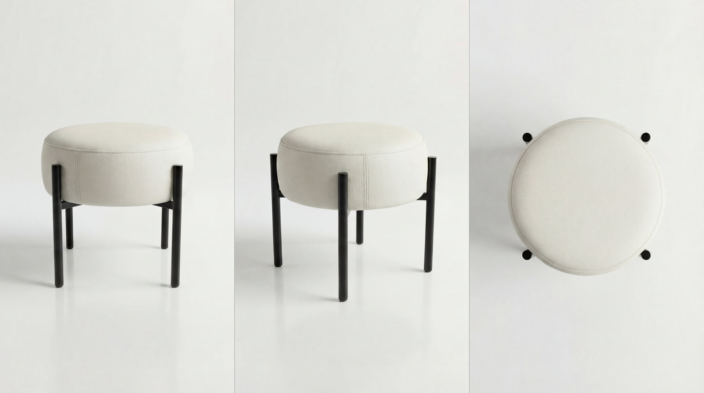NOAH Furniture - LOTRI Pouf - side view