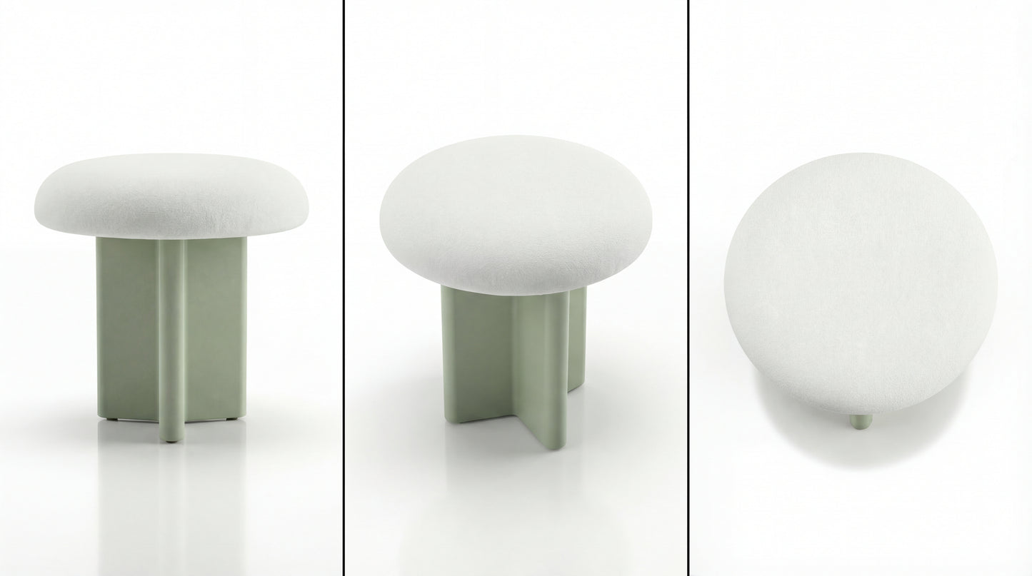 NOAH Furniture - VERDE Pouf - angle view