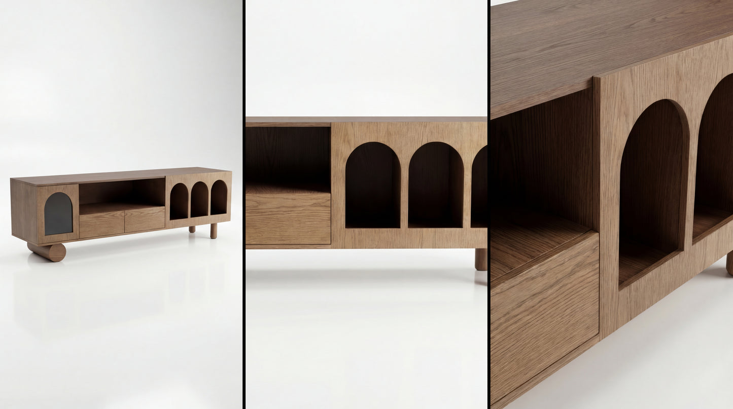 NOAH Furniture - ARCADE TV Unit - angle view