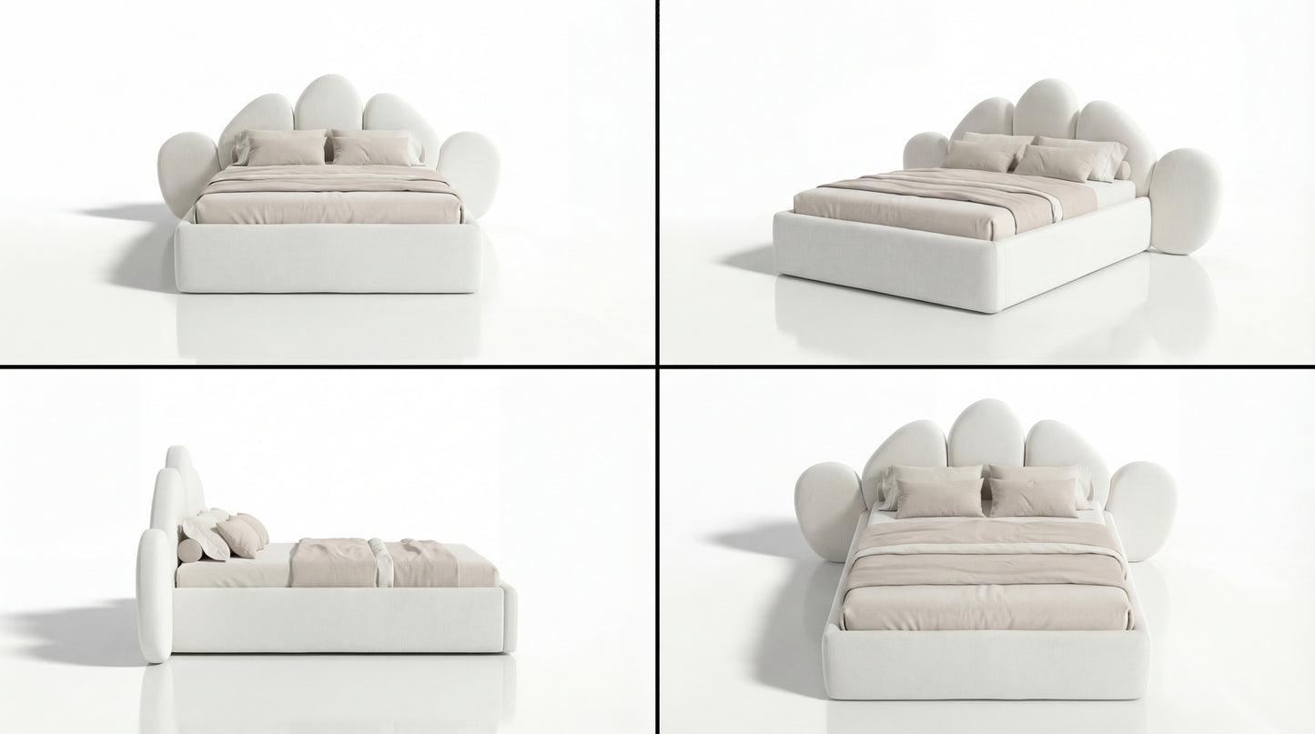 NOAH Furniture - PETRONIO Bed - side view