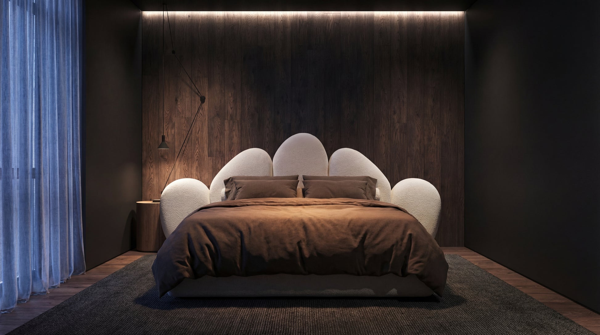 NOAH Furniture - PETRONIO Bed - angle view